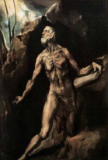 GRECO, El Saint Jerome Penitent oil painting picture